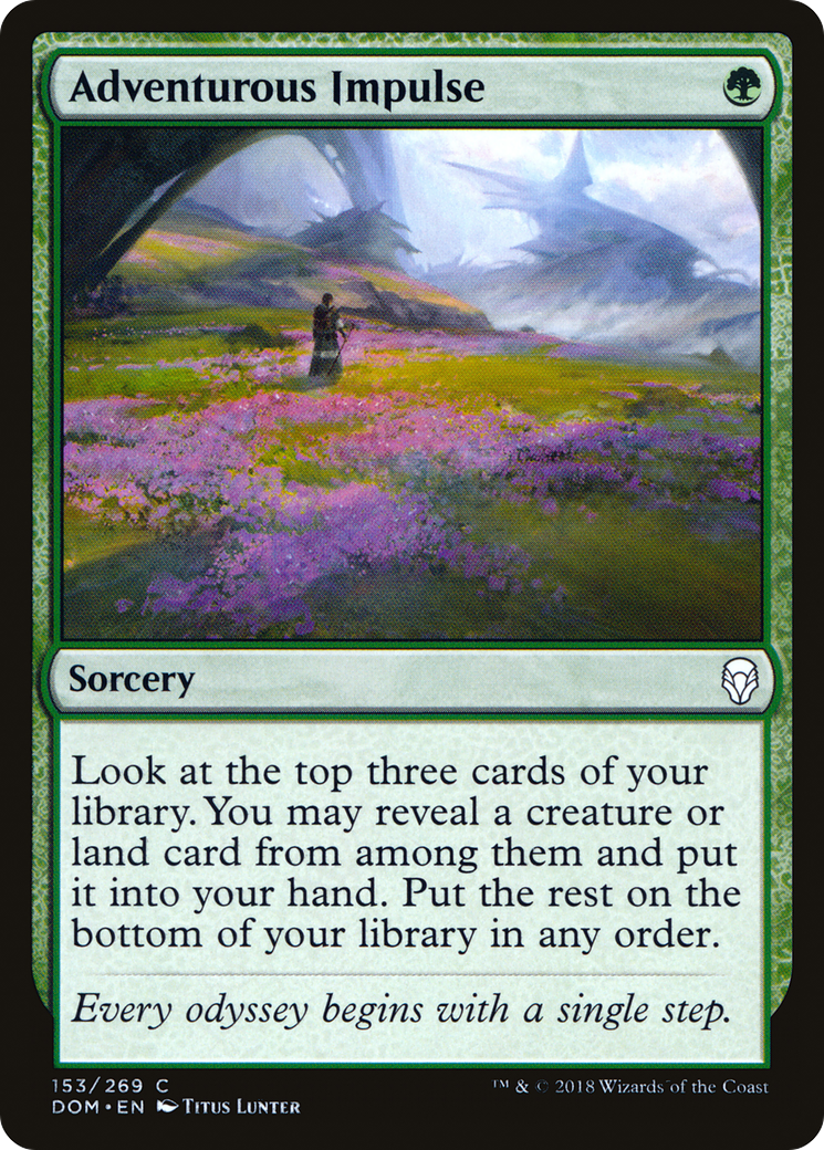 Adventurous Impulse [Dominaria] Foil