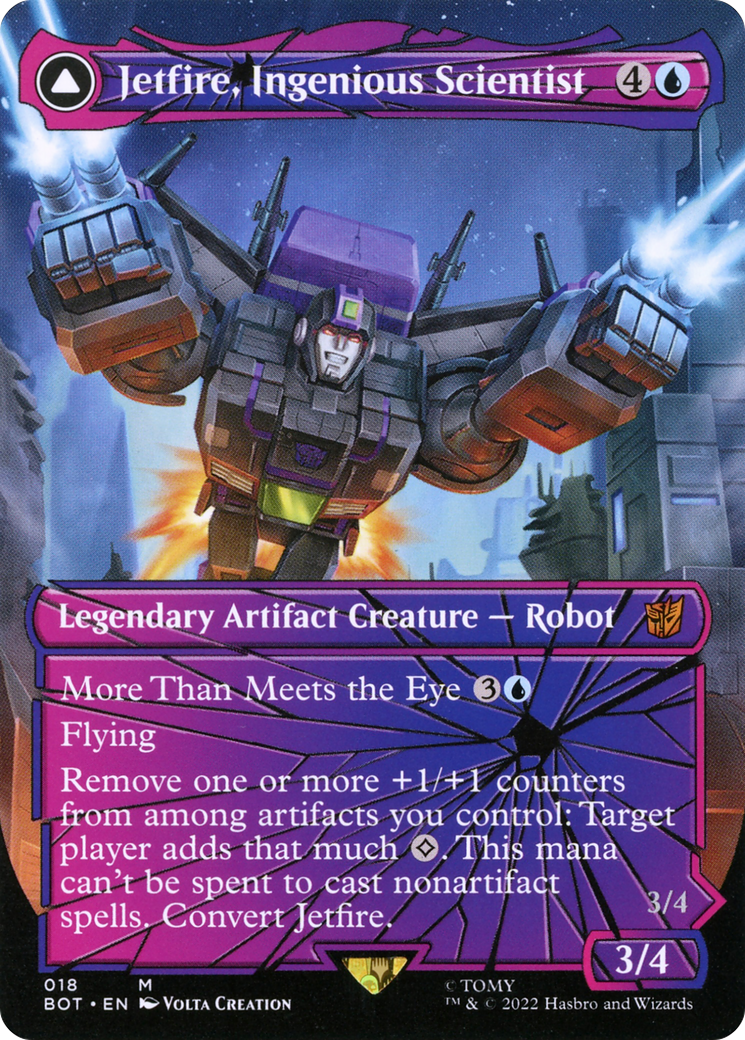 Jetfire, Ingenious Scientist // Jetfire, Air Guardian (Shattered Glass) [Transformers] Foil