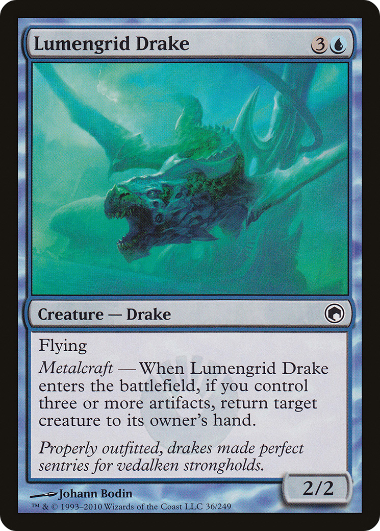 Lumengrid Drake [Scars of Mirrodin] | Silver Goblin