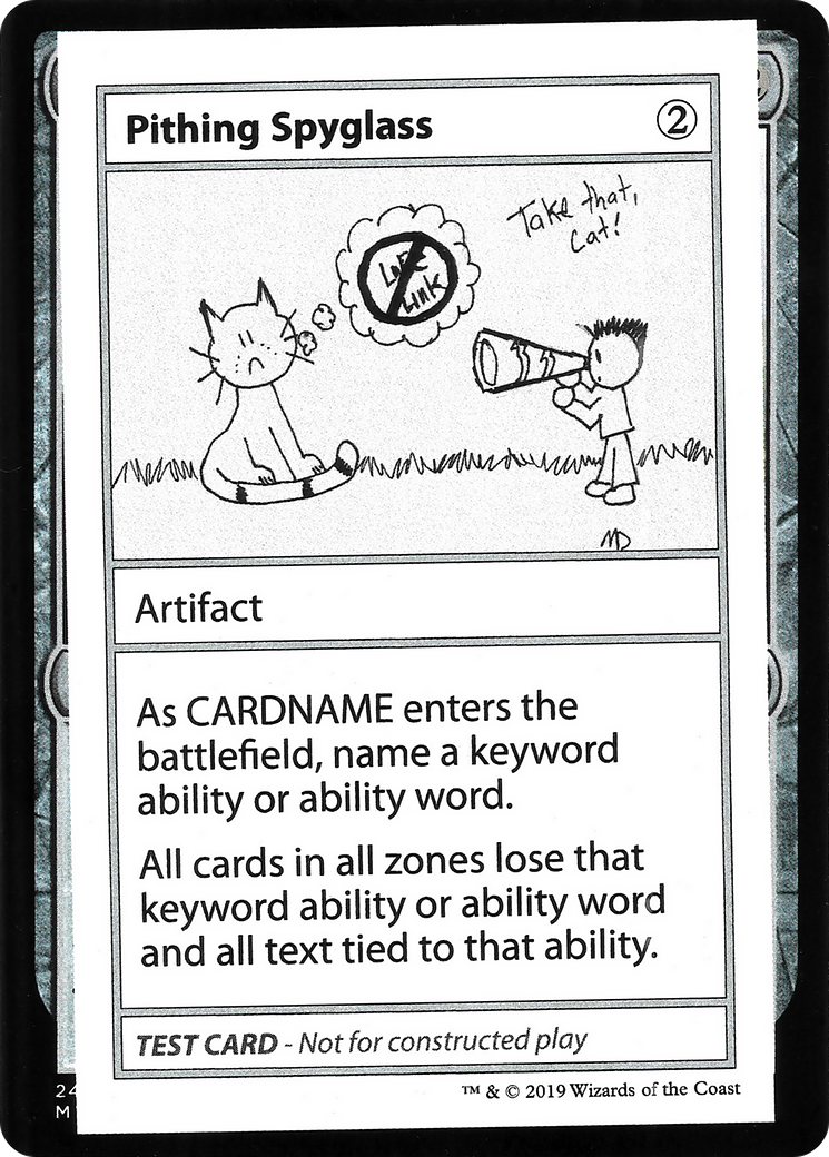 Pithing Spyglass (2021 Edition) [Mystery Booster Playtest Cards]
