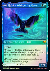 Alrund, God of the Cosmos // Hakka, Whispering Raven [Kaldheim Prerelease Promos] | Silver Goblin