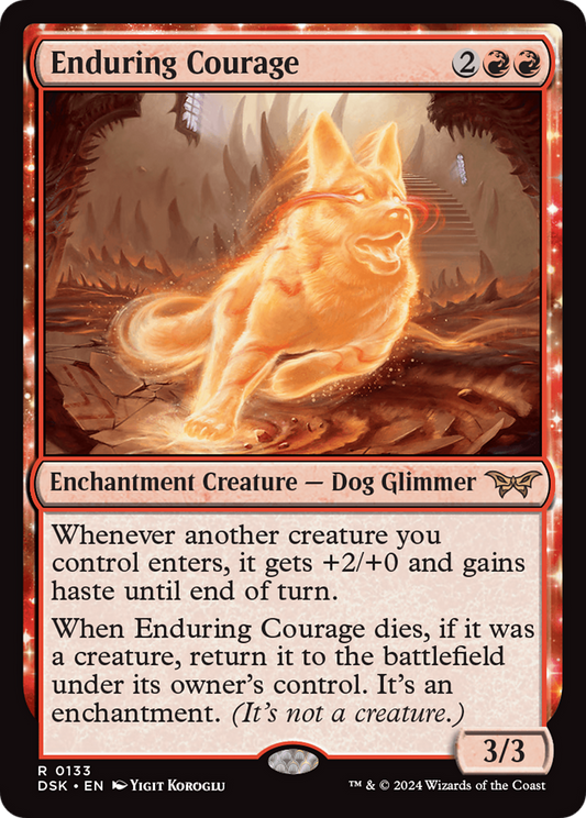 Enduring Courage [Duskmourn: House of Horror] Foil
