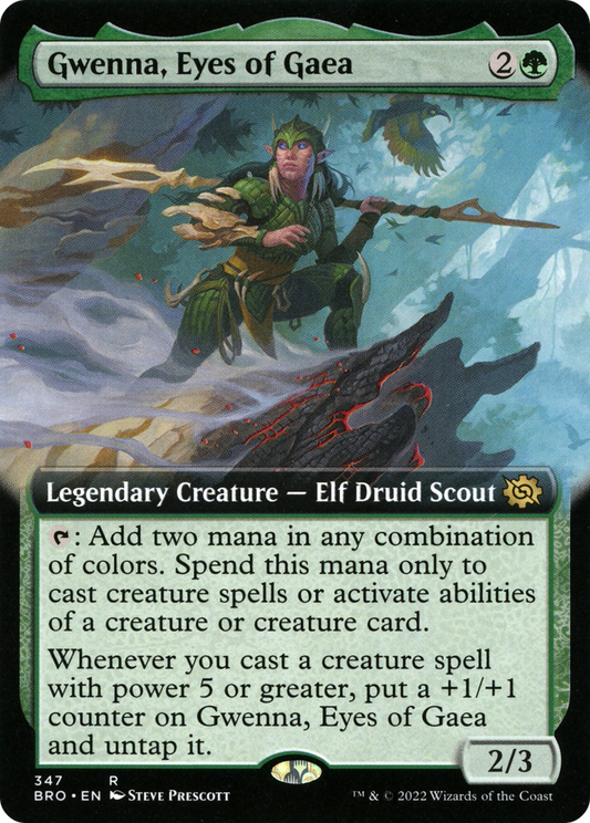 Gwenna, Eyes of Gaea (Extended Art) [The Brothers' War] Foil