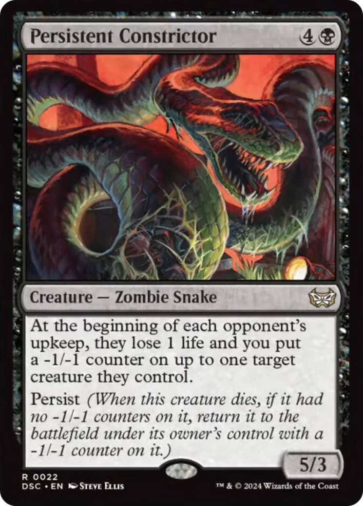 Persistent Constrictor [Duskmourn: House of Horror Commander] | Silver Goblin