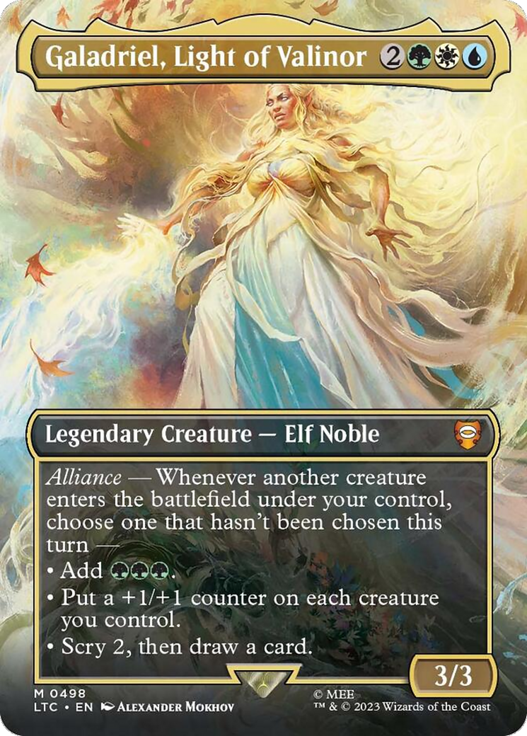 Galadriel, Light of Valinor (Borderless) [The Lord of the Rings: Tales of Middle-Earth Commander] Foil