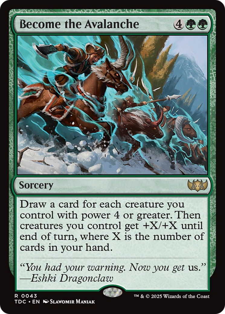 Become the Avalanche (043) - Commander: Tarkir: Dragonstorm
