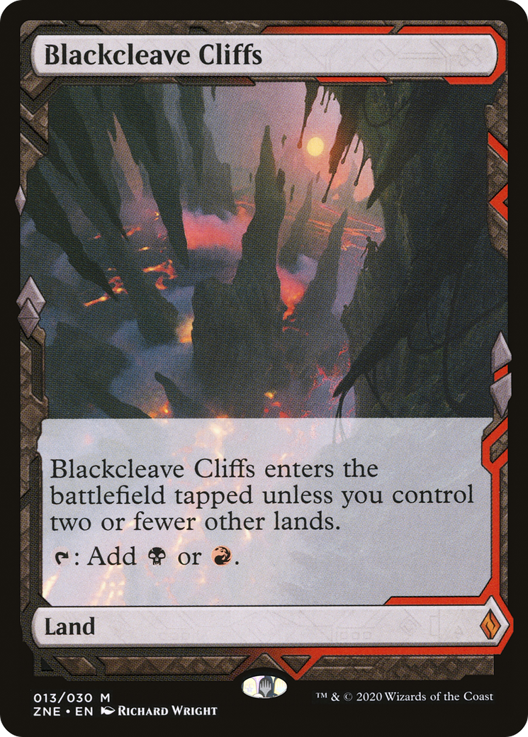 Blackcleave Cliffs (Expeditions) [Zendikar Rising Expeditions] Foil