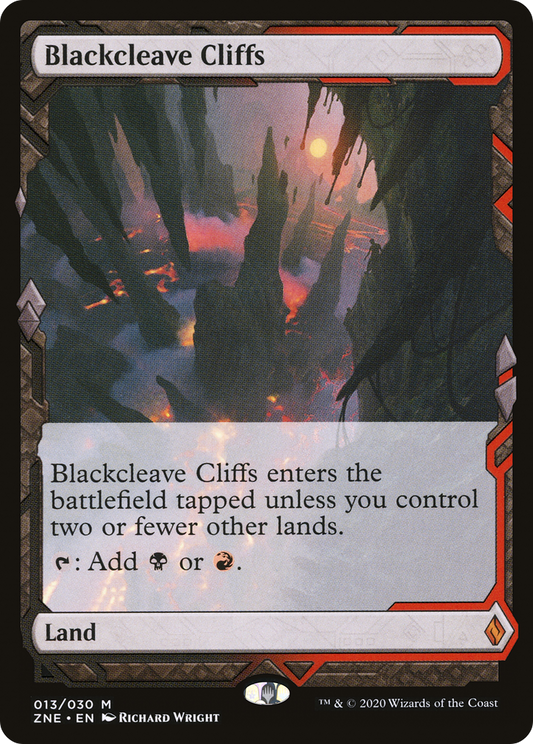 Blackcleave Cliffs (Expeditions) [Zendikar Rising Expeditions] Foil