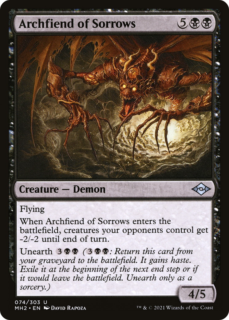 Archfiend of Sorrows [Modern Horizons 2] Foil