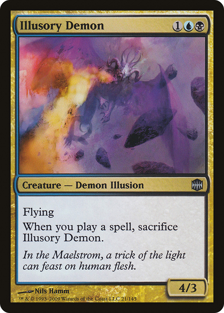 Illusory Demon (021) Foil - Alara Reborn