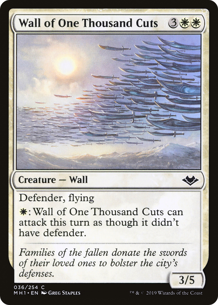 Wall of One Thousand Cuts (036) Foil - Modern Horizons