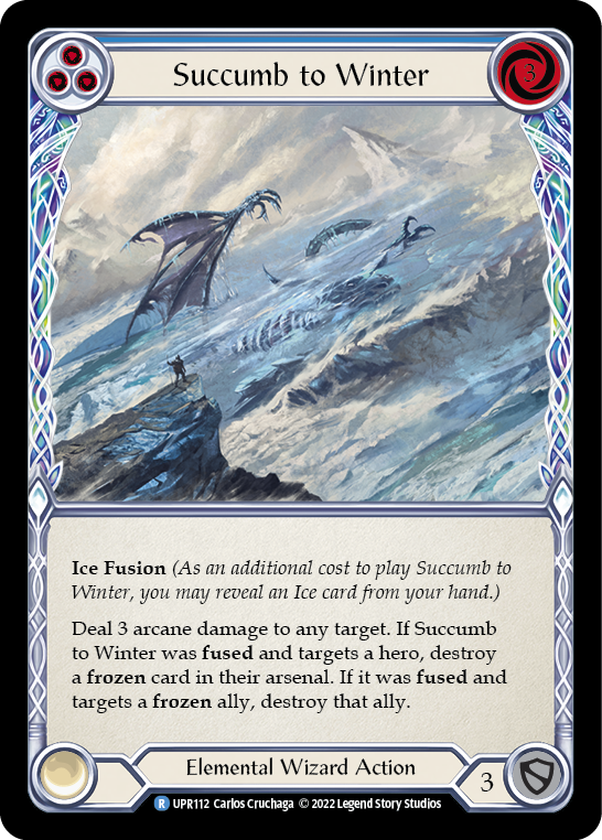 Succumb to Winter (Blue) [UPR112] (Uprising) | Silver Goblin