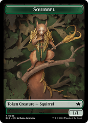 Squirrel // Treasure Double-Sided Token [Bloomburrow Tokens] | Silver Goblin
