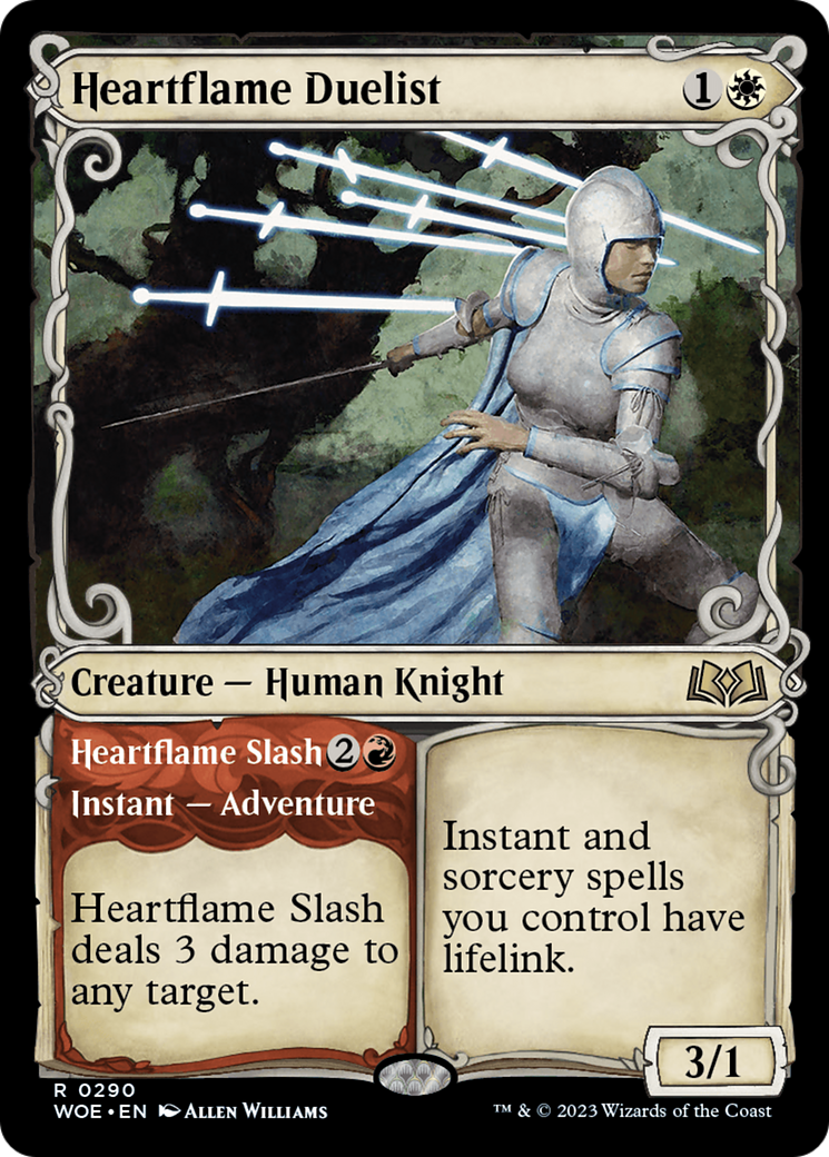 Heartflame Duelist // Heartflame Slash (Showcase) [Wilds of Eldraine] Foil
