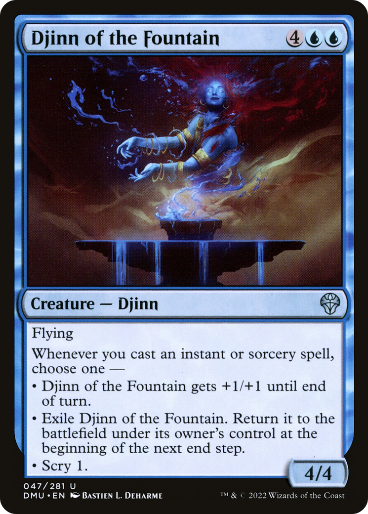 Djinn of the Fountain [Dominaria United] | Silver Goblin