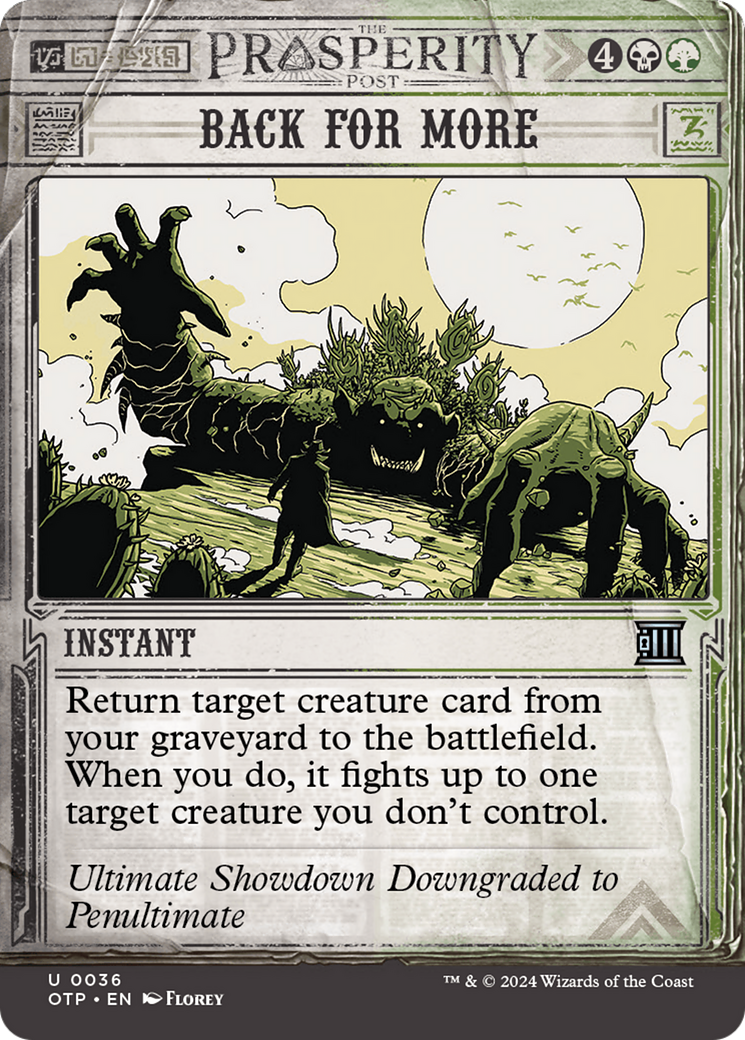 Back for More [Outlaws of Thunder Junction: Breaking News] Foil