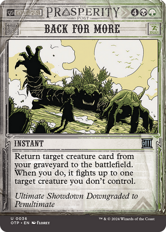 Back for More [Outlaws of Thunder Junction: Breaking News] Foil