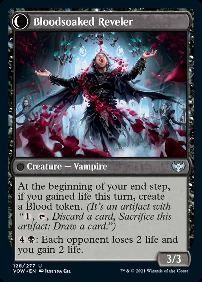 Restless Bloodseeker // Bloodsoaked Reveler [Innistrad: Crimson Vow] Foil