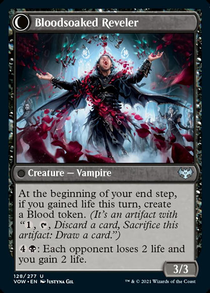 Restless Bloodseeker // Bloodsoaked Reveler [Innistrad: Crimson Vow] Foil