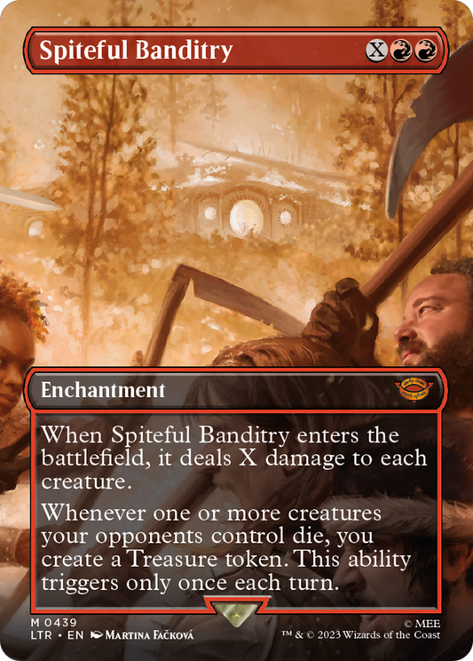 Spiteful Banditry (Borderless Alternate Art) [The Lord of the Rings: Tales of Middle-Earth]