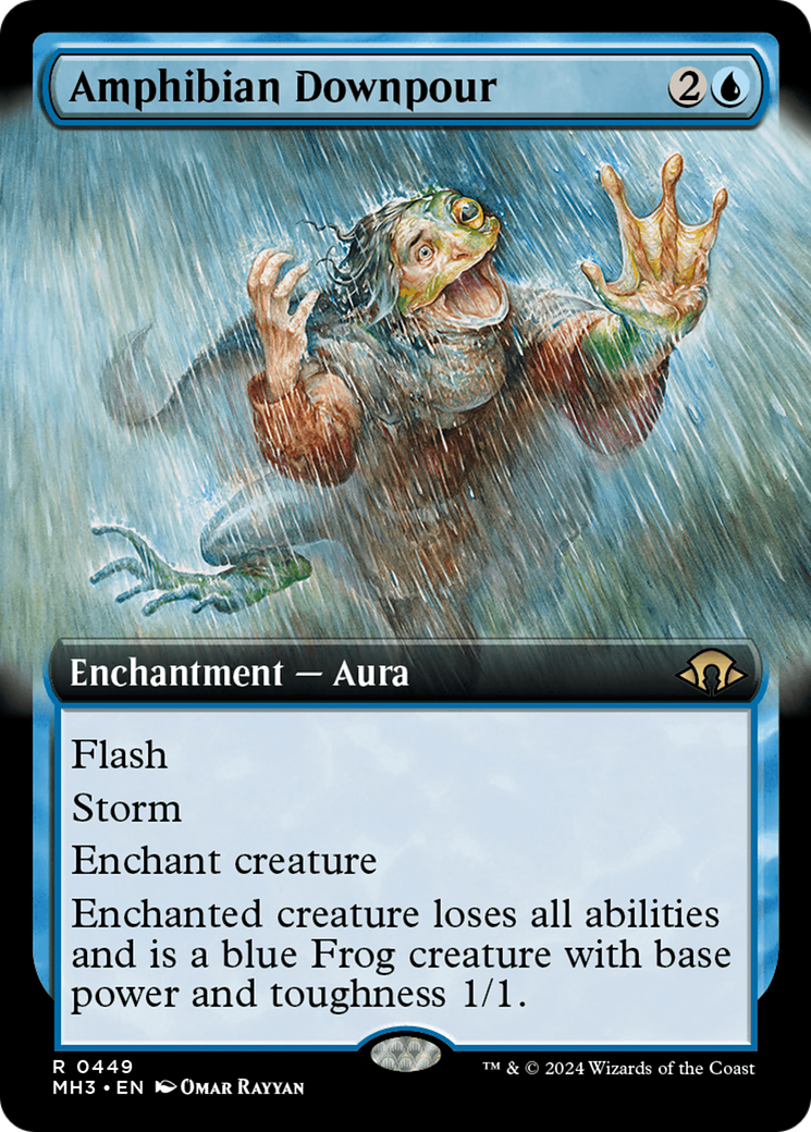 Amphibian Downpour (Extended Art) [Modern Horizons 3] | Silver Goblin