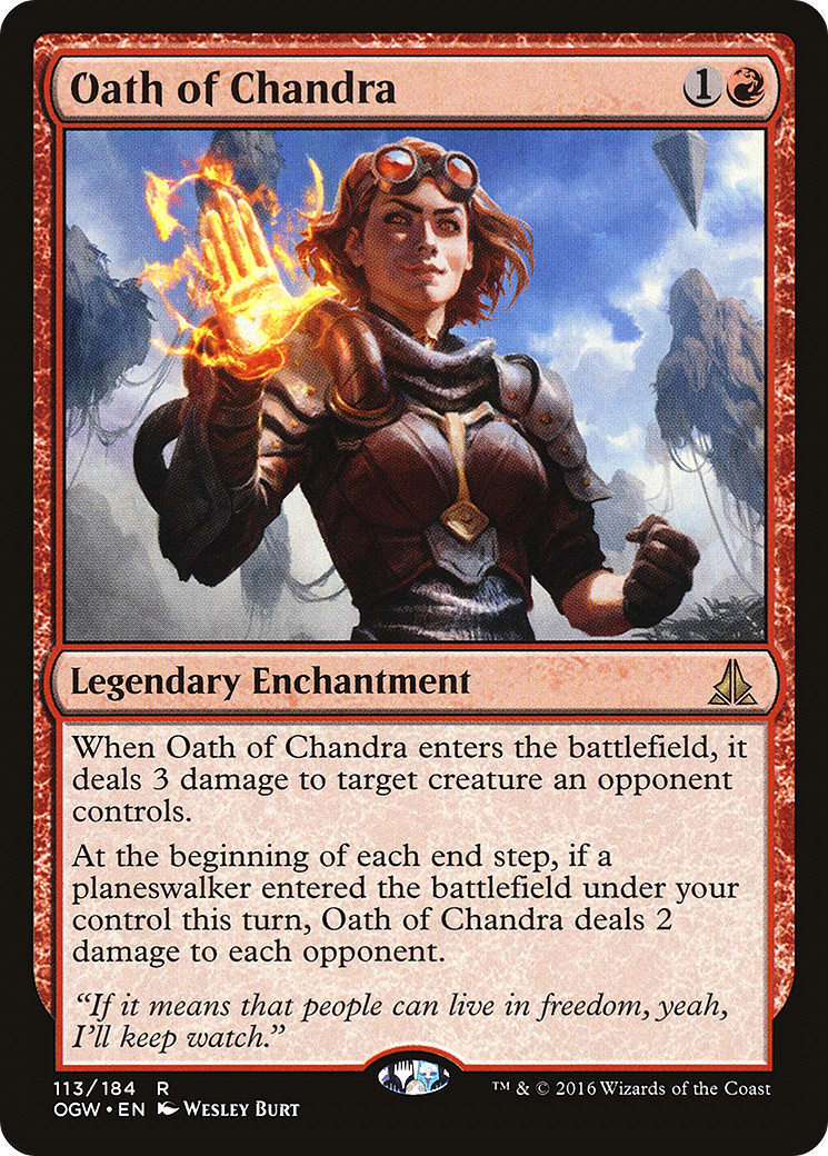Oath of Chandra (113) Foil - Oath of the Gatewatch