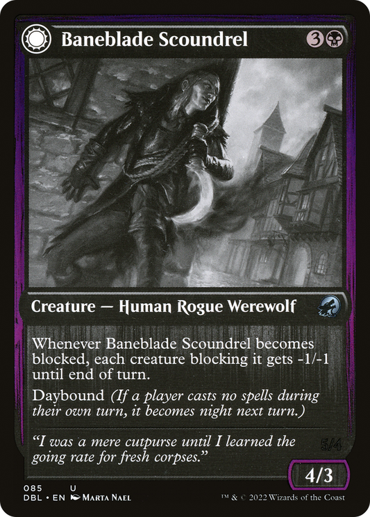 Baneblade Scoundrel // Baneclaw Marauder [Innistrad: Double Feature] Foil