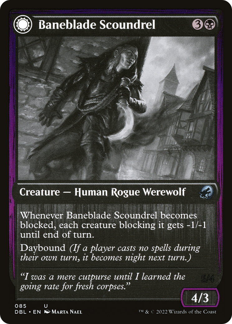 Baneblade Scoundrel // Baneclaw Marauder [Innistrad: Double Feature] Foil