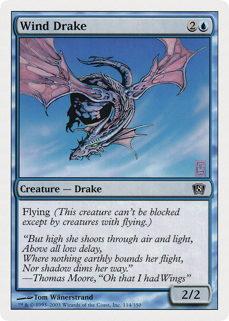 Wind Drake (114) Foil - Eighth Edition