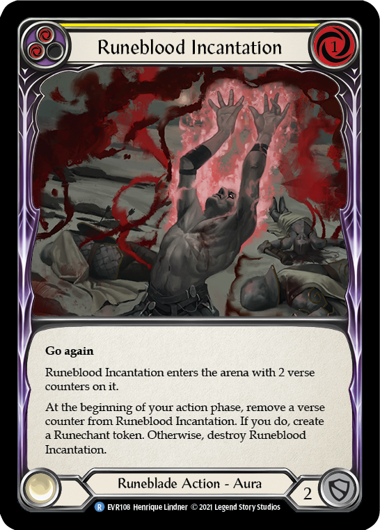 Runeblood Incantation (Yellow) [EVR108] (Everfest)  1st Edition Normal | Silver Goblin