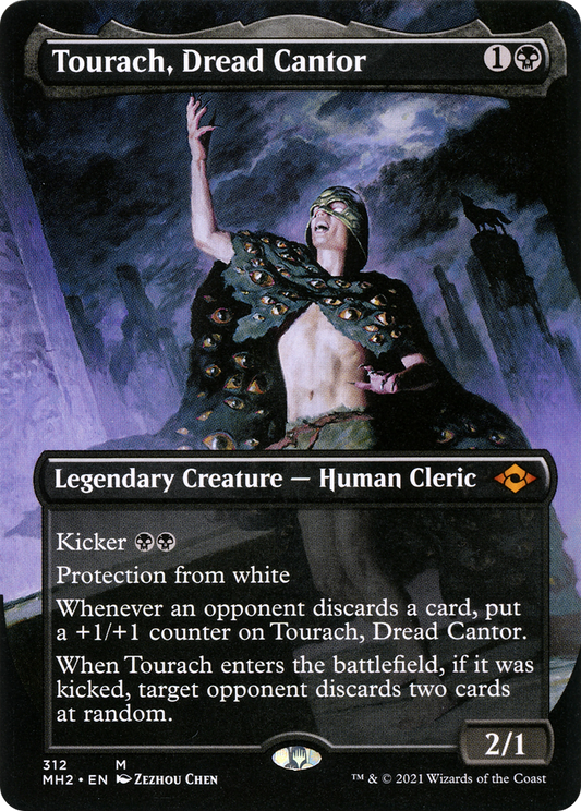 Tourach, Dread Cantor (Borderless Alternate Art) [Modern Horizons 2] Foil