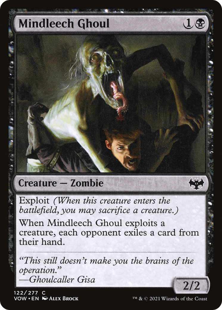 Mindleech Ghoul [Innistrad: Crimson Vow] Foil