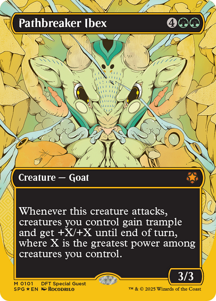Pathbreaker Ibex (Borderless) (First-Place Foil) (101) Foil - Special Guests