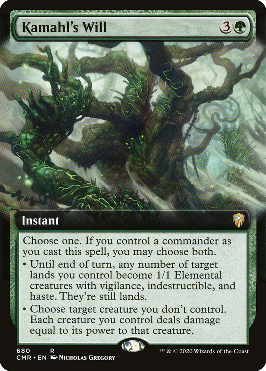 Kamahl's Will (Extended Art) (680) Foil - Commander Legends