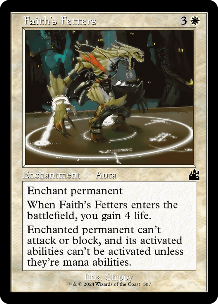Faith's Fetters (Retro Frame) [Ravnica Remastered] Foil