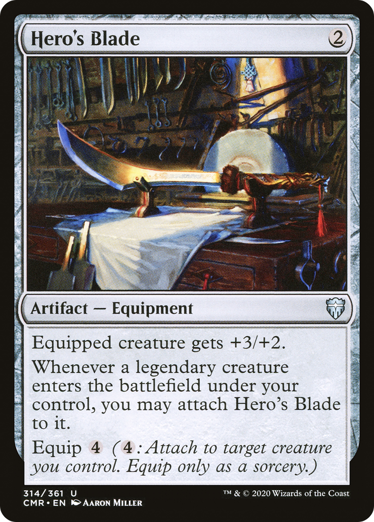 Hero's Blade (314) [Commander Legends] Foil