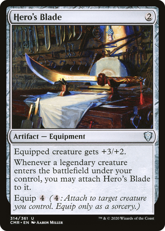 Hero's Blade (314) [Commander Legends] Foil
