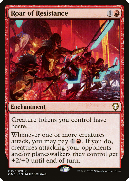 Roar of Resistance [Phyrexia: All Will Be One Commander]