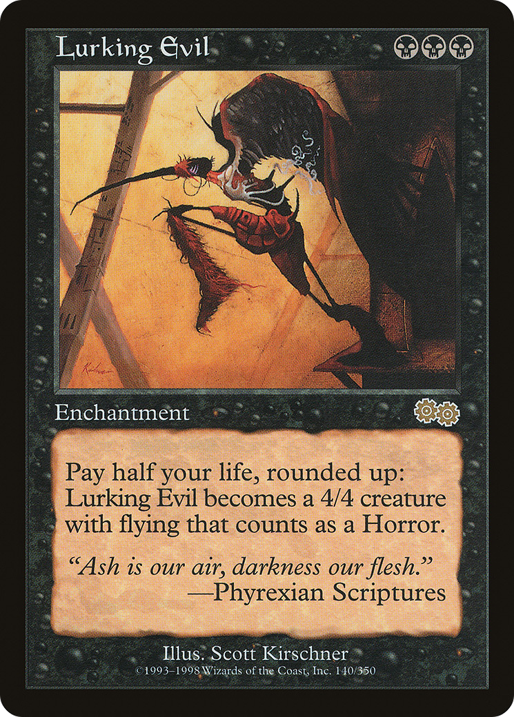 Lurking Evil [Urza's Saga] | Silver Goblin