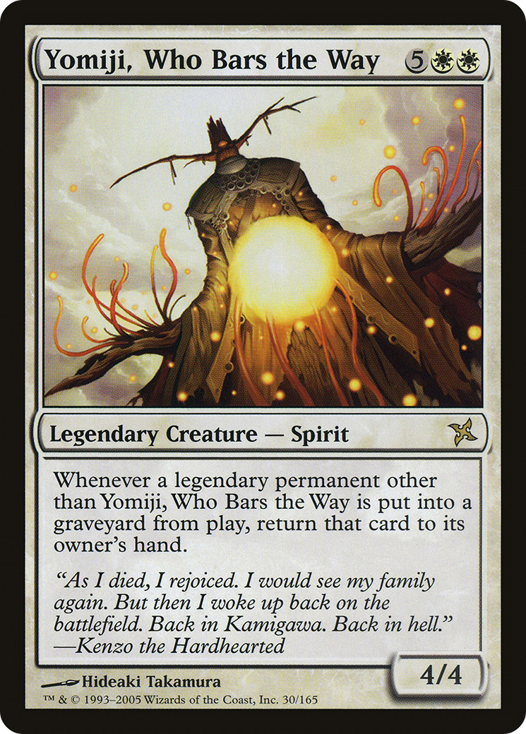 Yomiji, Who Bars the Way (030) Foil - Betrayers of Kamigawa