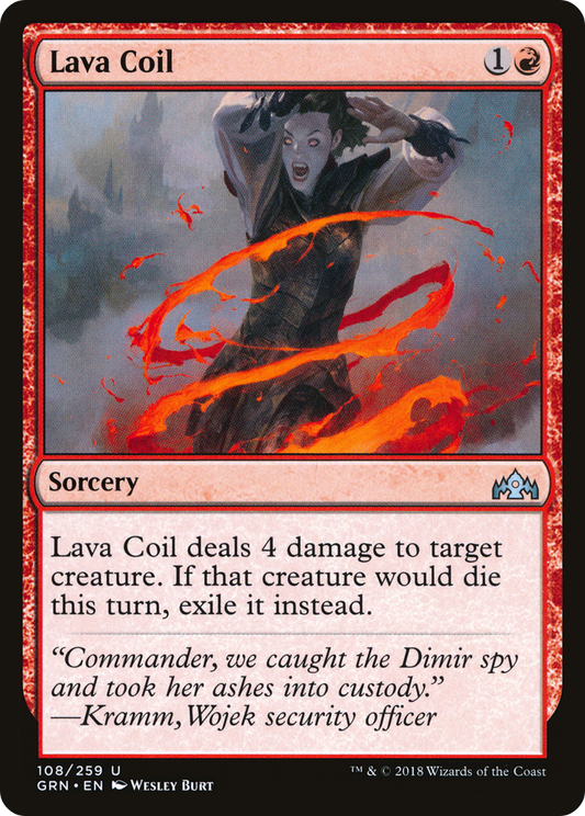 Lava Coil [Guilds of Ravnica] Foil