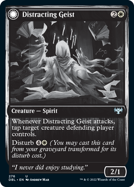 Distracting Geist // Clever Distraction [Innistrad: Double Feature] Foil