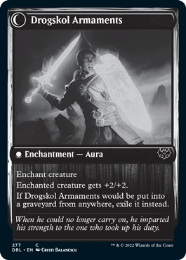 Drogskol Infantry // Drogskol Armaments [Innistrad: Double Feature] Foil