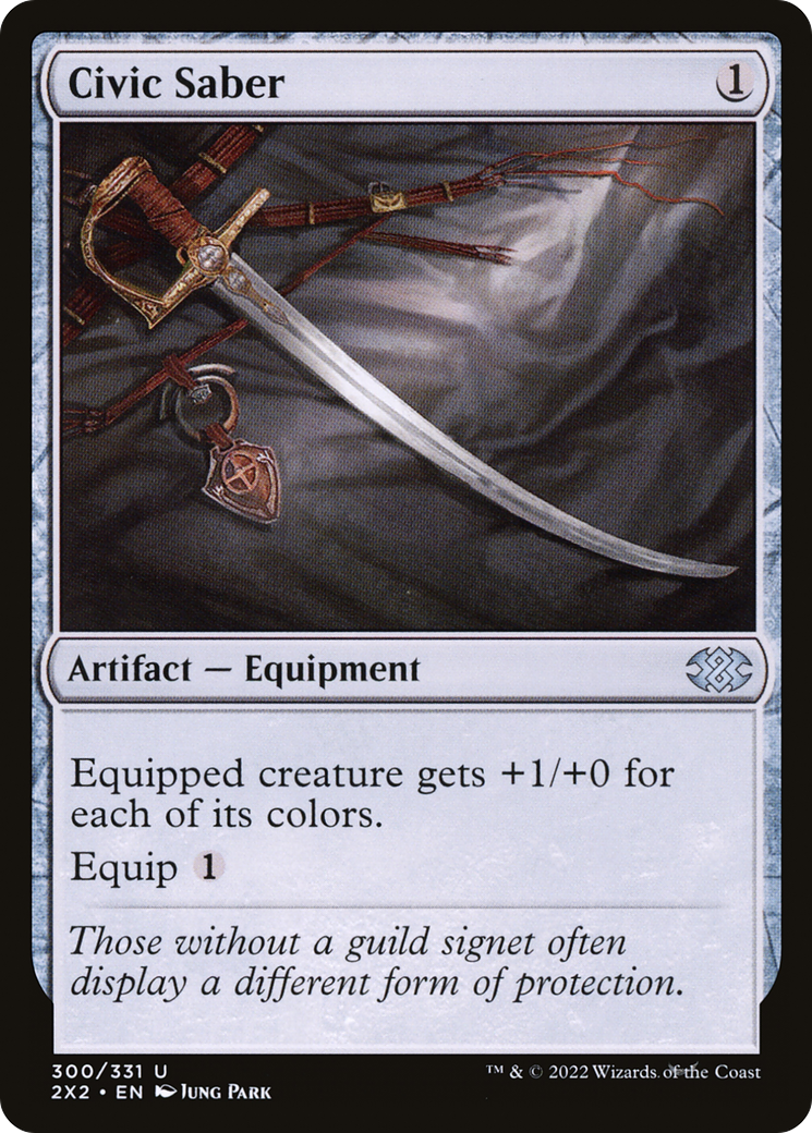 Civic Saber [Double Masters 2022] Foil