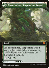 Turntimber Symbiosis // Turntimber, Serpentine Wood (Extended Art) [Zendikar Rising] | Silver Goblin