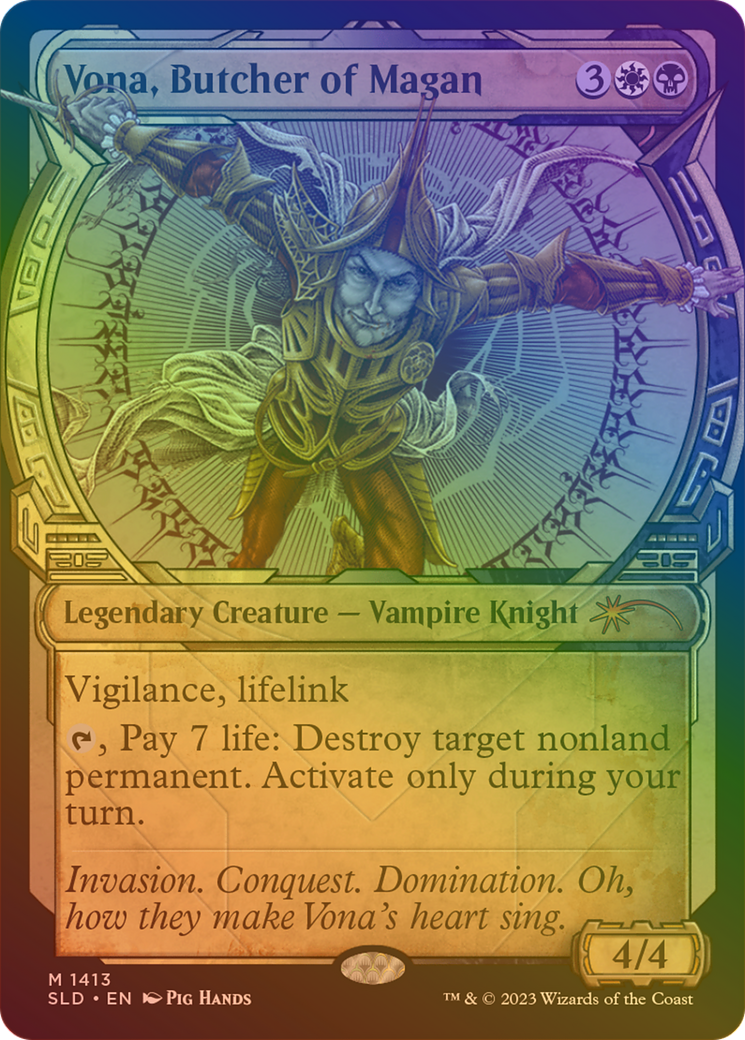 Vona, Butcher of Magan (Rainbow Foil) [Secret Lair Drop Series] | Silver Goblin