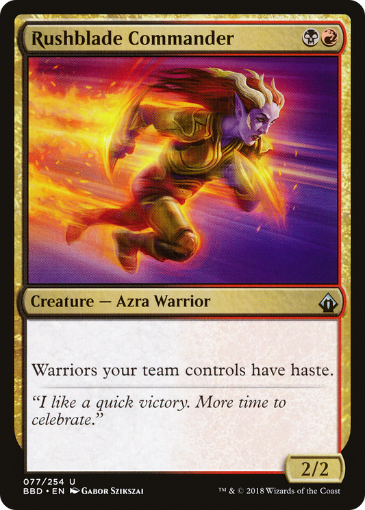 Rushblade Commander [Battlebond] Foil