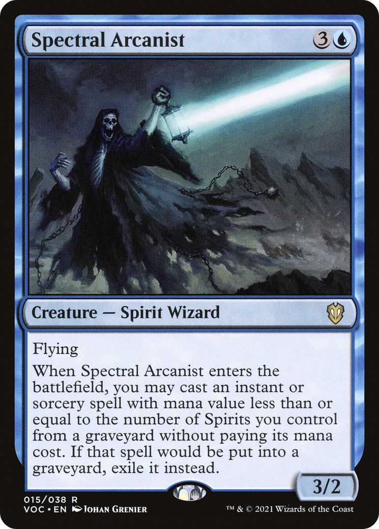 Spectral Arcanist (015) - Crimson Vow Commander