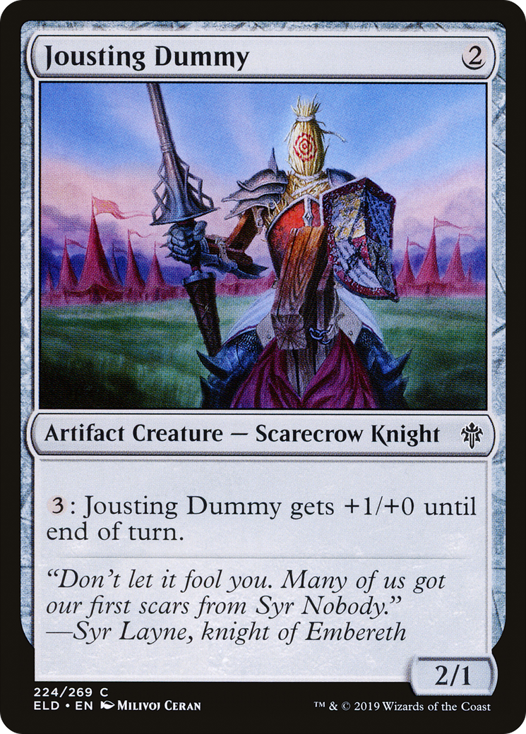 Jousting Dummy [Throne of Eldraine] Foil
