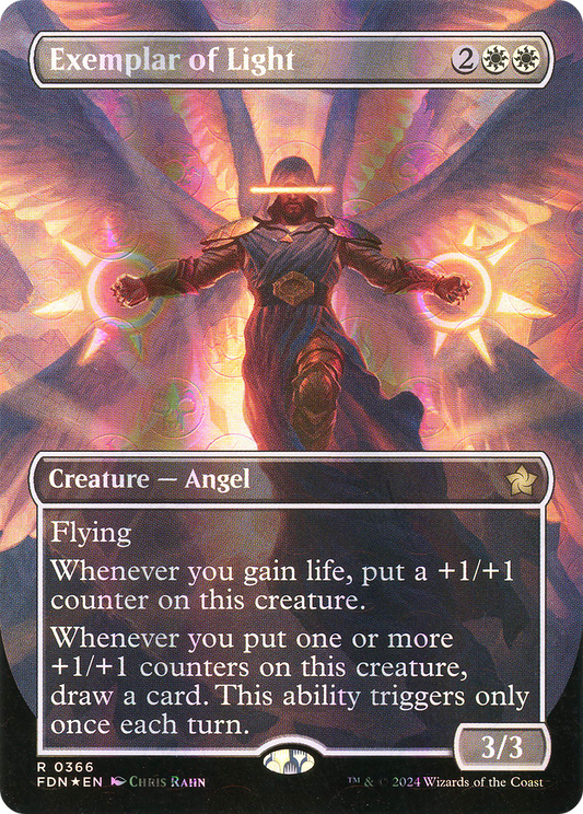 Exemplar of Light (Borderless) (Mana Foil) [Foundations]